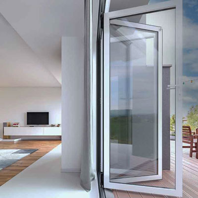 Sheerline Prestige three pane bi-fold door
